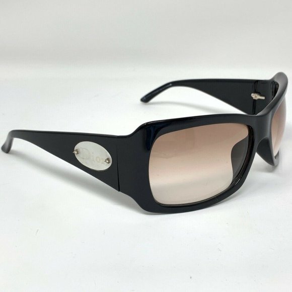 Vintage Dior Sunglasses Shiny Black PEARL Logo CLASSICDIOR 1 584LF 60 []17 Optyl